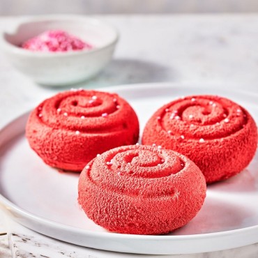 Roter Samtspray für Desserts - Velvetspray Rot - Velourspray Rot