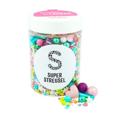 Zuckerstreusel-Mix mit Schokoladenkugeln Konfettiparade Superstreusel - Bunter Streusel Mix Backzubehör