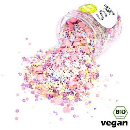 Vegan Sprinkles FlowerPower - Superstreusel PusteBlümchen Medley - Organic Sprinkles