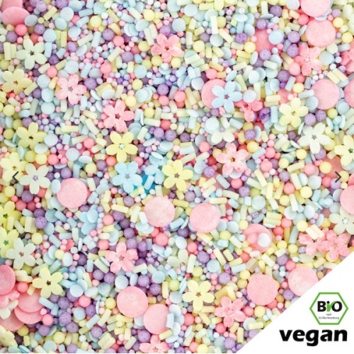 Super Streusel BIO PusteBlümchen Kuchendekor, 90g - VEGAN Super Streusel BIO PusteBlümchen Kuchendekor, 90g - VEGAN