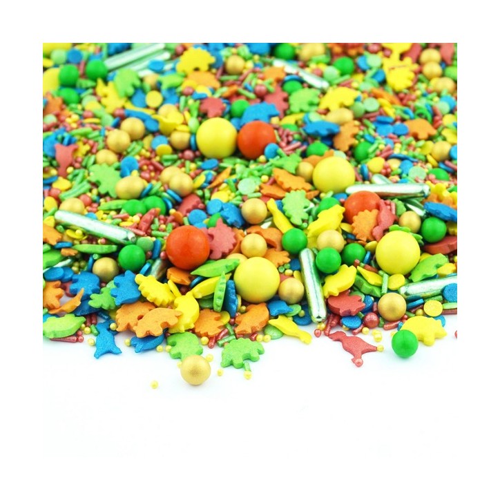 Super Streusel DinoParty 90g – Dinosaur Sprinkles for Kids Cakes