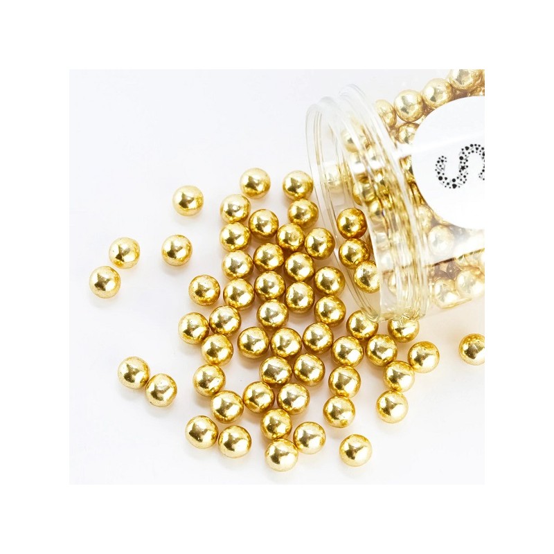 Super Streusel 10mm Chocolate Balls Gold, 180g