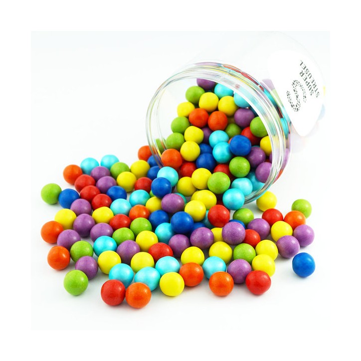 10mm Chocolate Pearls Rainbow - Edible Pearls colorful - Choco Pearls Rainbow 10mm Chocolate Pearls Rainbow - Edible Pearls colorful - Choco Pearls Rainbow