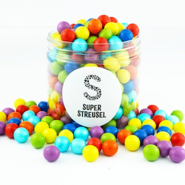 10mm Chocolate Pearls Rainbow - Edible Pearls colorful - Choco Pearls Rainbow