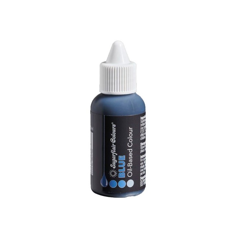 Sugarflair Oil Based  Edible Colour Blue, 30ml