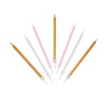 Talking Tables Gold-Pink-White Birthday Candles, 16 Pcs