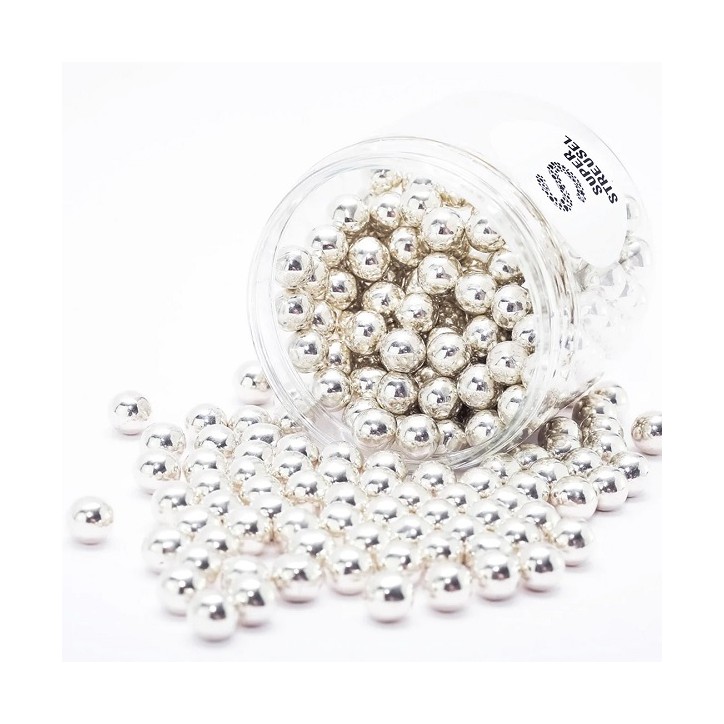 Silber Schokokugeln 10mm 180g Super Streusel