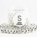 Super Streusel 10mm Schokokugeln Silber, 180g