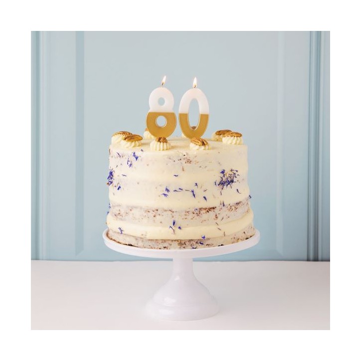 Number Candle 8 White Gold – Talking Tables Cake Candle with Wooden Pick 7.5cm Number Candle 8 White Gold – Talking Tables Cake Candle with Wooden Pick 7.5cm