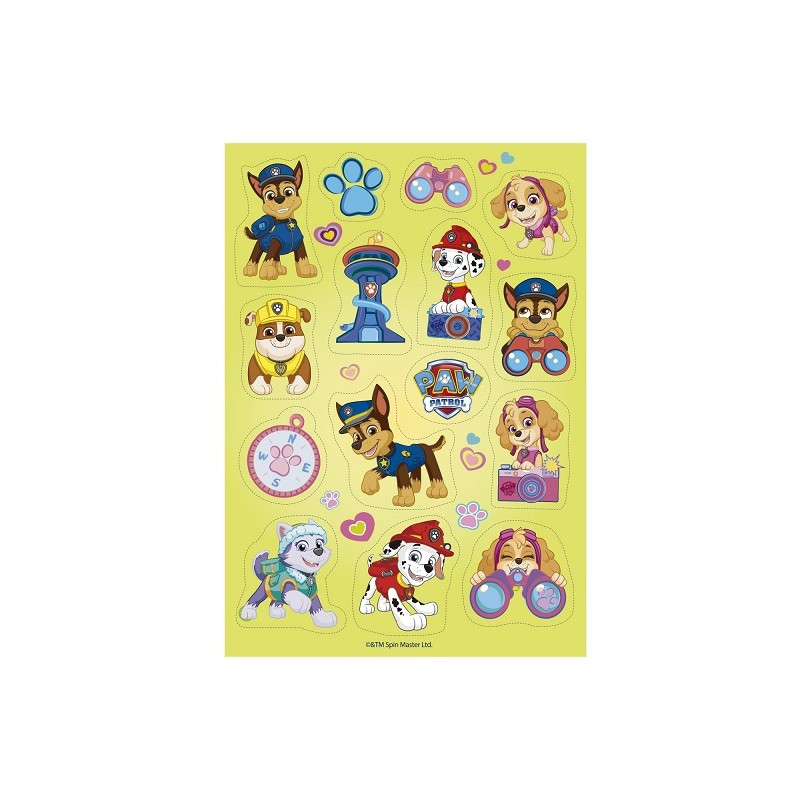 deKora Edible Paw Patrol Wafer Sheet Pictures, 15 pcs