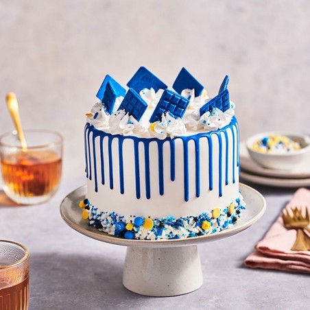Royal Blue Cake Drip Halal - Kosher Choco Drip Royal Blue - Cake Decoration for Guys