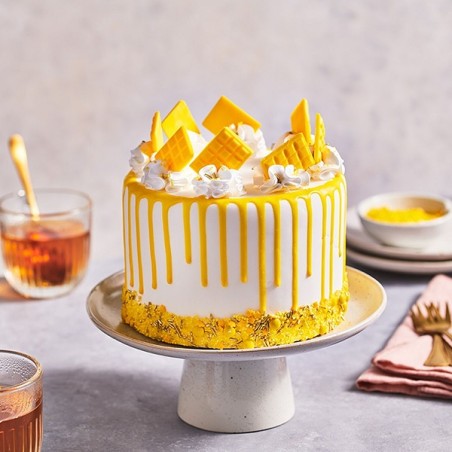 Yellow Drip Cake Decoration - Easter Cake Drip Yellow - Halal & Kosher Cake Drip Yellow
