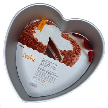 Professional Heart Anodized Cake Pan 25x7.5cm - 0062670