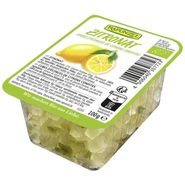 Kandierste Früchte Zitronat - Zitronat gewürfelt - Rapunzel BIO Zitronat