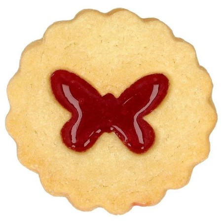 Linzer Cutter Butterfly - Butterfly Sandwich Cookie Cutter - Spring Cookie Cutter