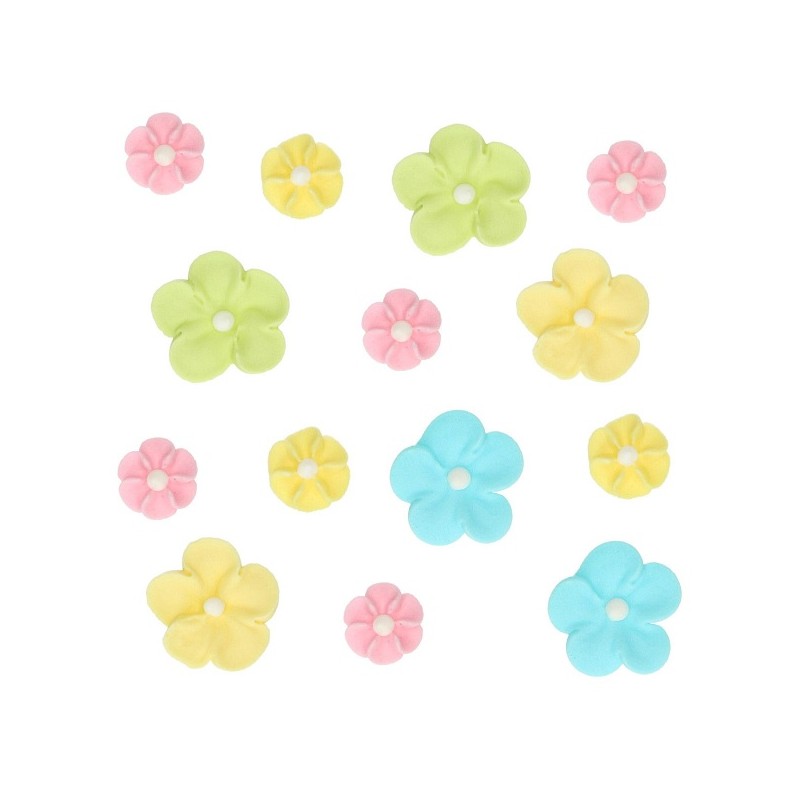 FunCakes Pastell Blüten Mix Zuckerdekor, 32 Stück