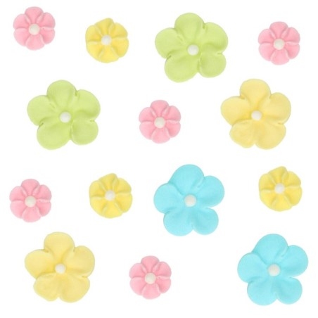 FunCakes Sugar Decorations Blossom Mix Pastel Set/32 - Sugar Flower Pastel Mix