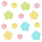 FunCakes Pastel Mixed Blossom Sugar Decorations, 32 pcs