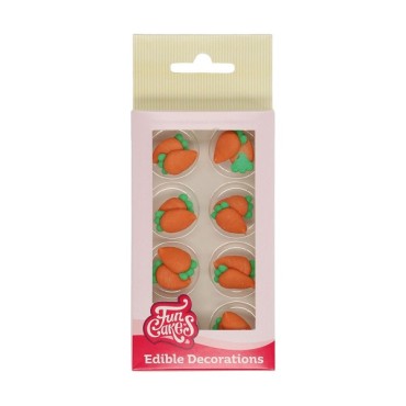 Rüebli Kuchendekor - Zuckerrüebli Tortendekor - Mini Karotten Zuckerdekor Glutenfrei