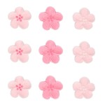FunCakes Rosa Blumen Mix Zuckerdekor, 24 Stück