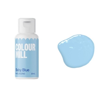 Colour Mill Oil Blend Baby Blue - Kosher Food Colouring - Oil Based Food Colour Babyblue - Colour Mill Switzerland