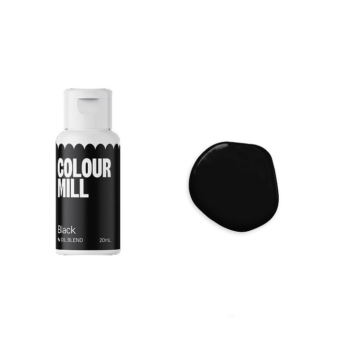 Colour Mill Black Oil-Based Food Colouring 20ml – Perfect for Chocolate & Buttercream