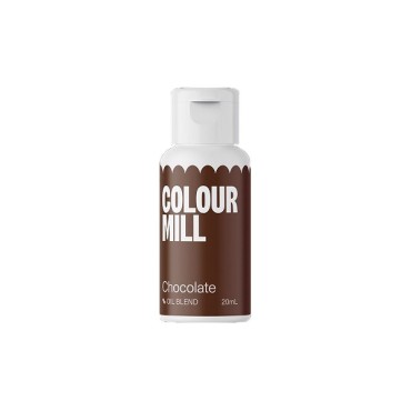 Schokoladenbraune Lebensmittelfarbe auf Ölbasis - Colour Mill Chocolat Oil Blend CMO20CHO - Vegane Lebensmittelfarbe - Koscher C