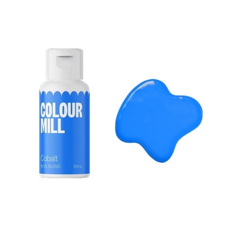 20ml Colour Mill Oil Blend Cobalt - Kobaltblaue Lebensmittelfarbe - Thénards Blau Cake Design Farbe