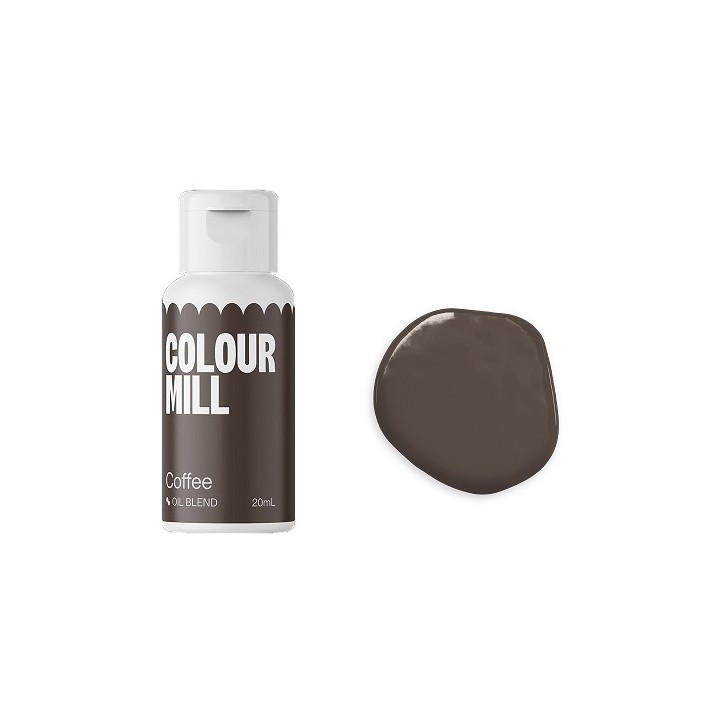 Colour Mill Lebensmittelfarbe Coffee – Ölbasierte Farbe für Buttercreme & Teig, 20ml