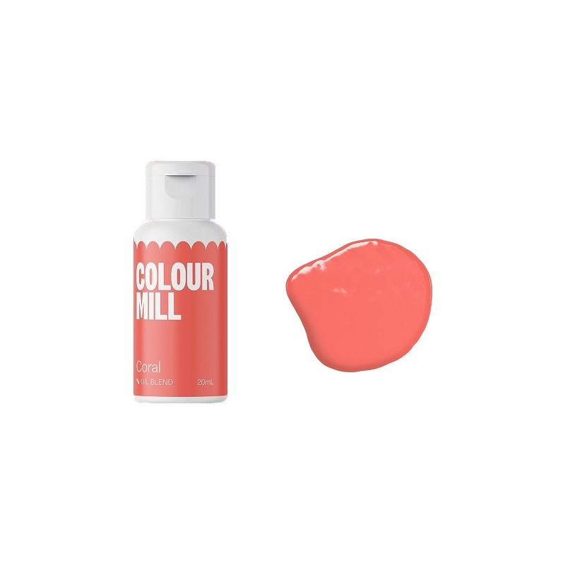 Colour Mill Oil Blend Food Colouring Coral 20ml