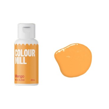 Allergiefreie Lebensmittelfarbe Orange - Mango Colour Mill Oil Blend - Ölbasierte Lebensmittelfarbe - Schokoladenfarbe Orange