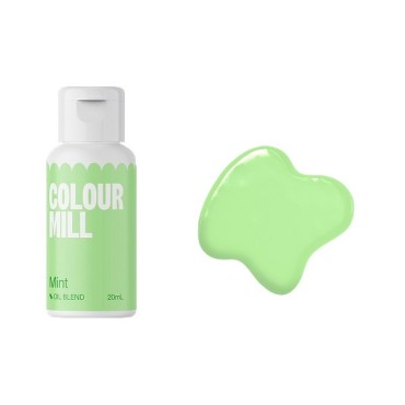 Minzgrüne Lebensmittelfarbe - Schokoladenfarbe Mint - Colour Mill Oil Blend Mintgrün CMO20MNT