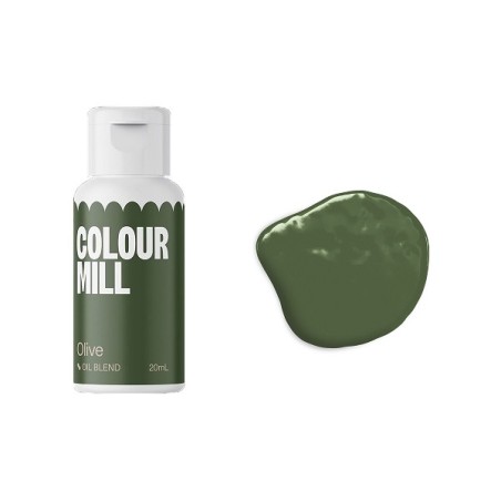 Olivengrüne Lebensmittelfarbe - Colour Mill Olive Lebensmittelfarben kaufen - ölbasierte Lebensmittelfarbe Olive Colour Mill