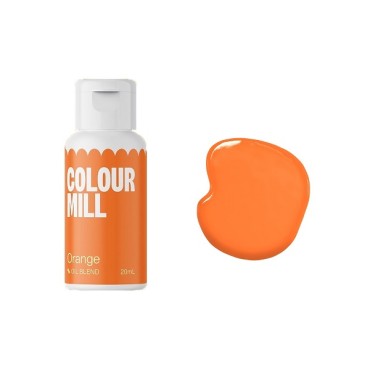 Allergen free Food Colouring Orange Colour Mill Oil Blend VEGAN KOSHER HALAL Friendly
