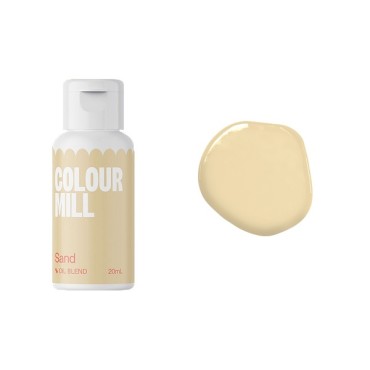 Sand-Yellow Food Colouring, Vegan Oilblend Beach Colour Mill, Beige Chocolate Color Sand,