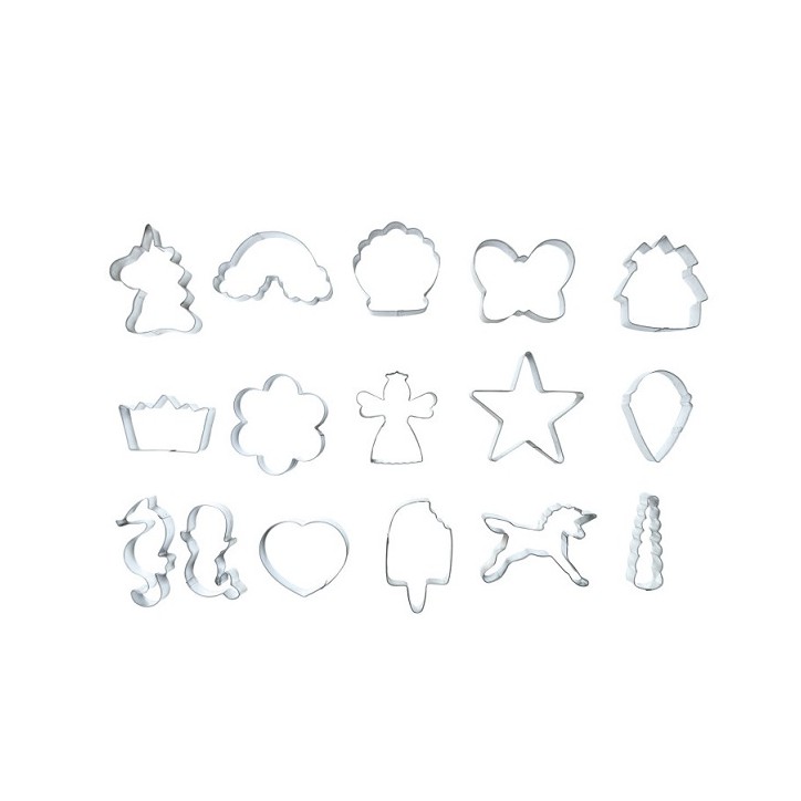 Fairytale Cookie Cutter Set Fairytale themed Cookie Collection Uniforn Rainbow Mermaid Fairy