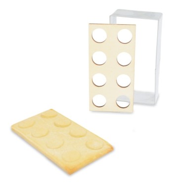 Lego Brick Cookie Cutter - Building Block Cookie Cutter with Embosser - Duplo cookie Cutter ScrapCooking SC2096