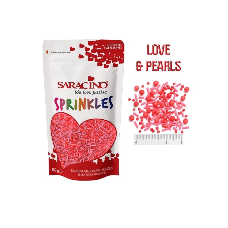 Saracino Love & Pearls Sprinkles, 100g