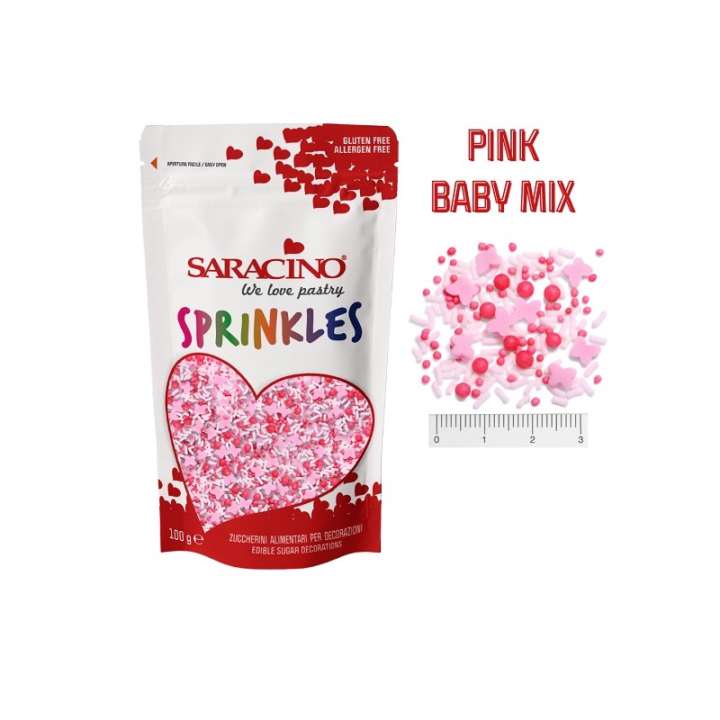 Saracino Pink Baby Mix Streudekor, 100g