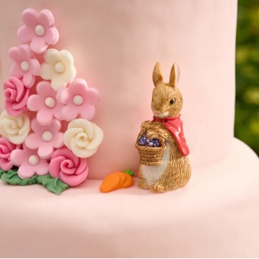 Beatrix Potter Flopsy Bunny Resin Cake Topper Luxury Boxed - Easter Caketopper Flopsy Bunny Peter Rabbit