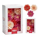deKora 7cm Esspapier Lotusblüte 3-Farben, 15 Stück