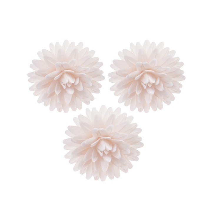 White Wafer Paper Flowers 4.5cm Cake Decoration 12pcs | Buy Switzerland