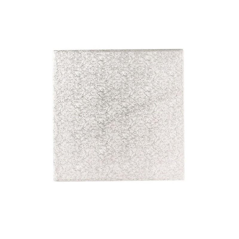 3mm Square Cake Board Silver 15x15cm