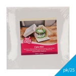 FunCakes 20x20x15cm Cake Box white 25 pcs