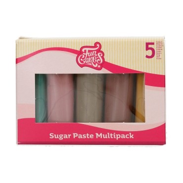 Fondant Multipack Earth Colours Glutenfree - Kosher Sugarpaste Earth Colours 5x100g