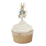 Anniversary House Peter Rabbit Spring Meadow Cupcake Topper, 12 pcs