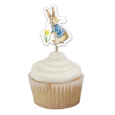Peter Rabbit Cupcake Topper - Peter Rabbit Cupcake Picks - Easter Cake Decoration Peter Rabbit