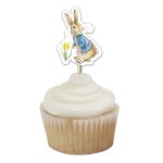 Anniversary House Peter Rabbit Spring Meadow Cupcake Topper, 12 pcs