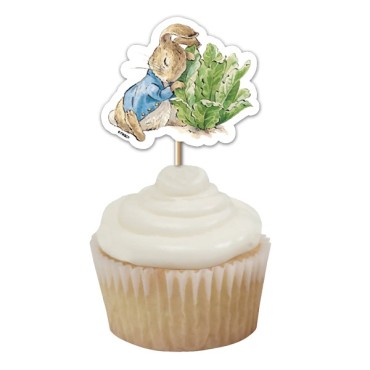 Peter Rabbit Cupcake Topper - Peter Rabbit Cupcake Picks - Easter Cake Decoration Peter Rabbit