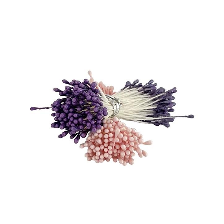 Decora Flower Stamens Purple Pink 288 pcs | Buy Switzerland